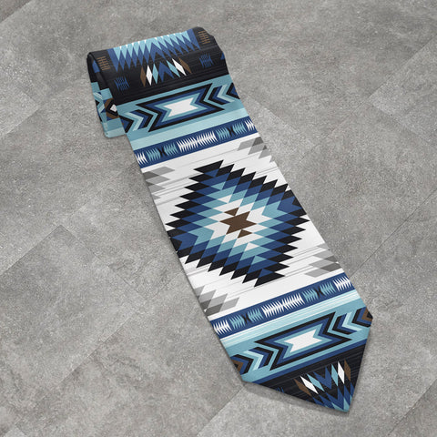 GB-NAT00528 Native American All-over Print Necktie