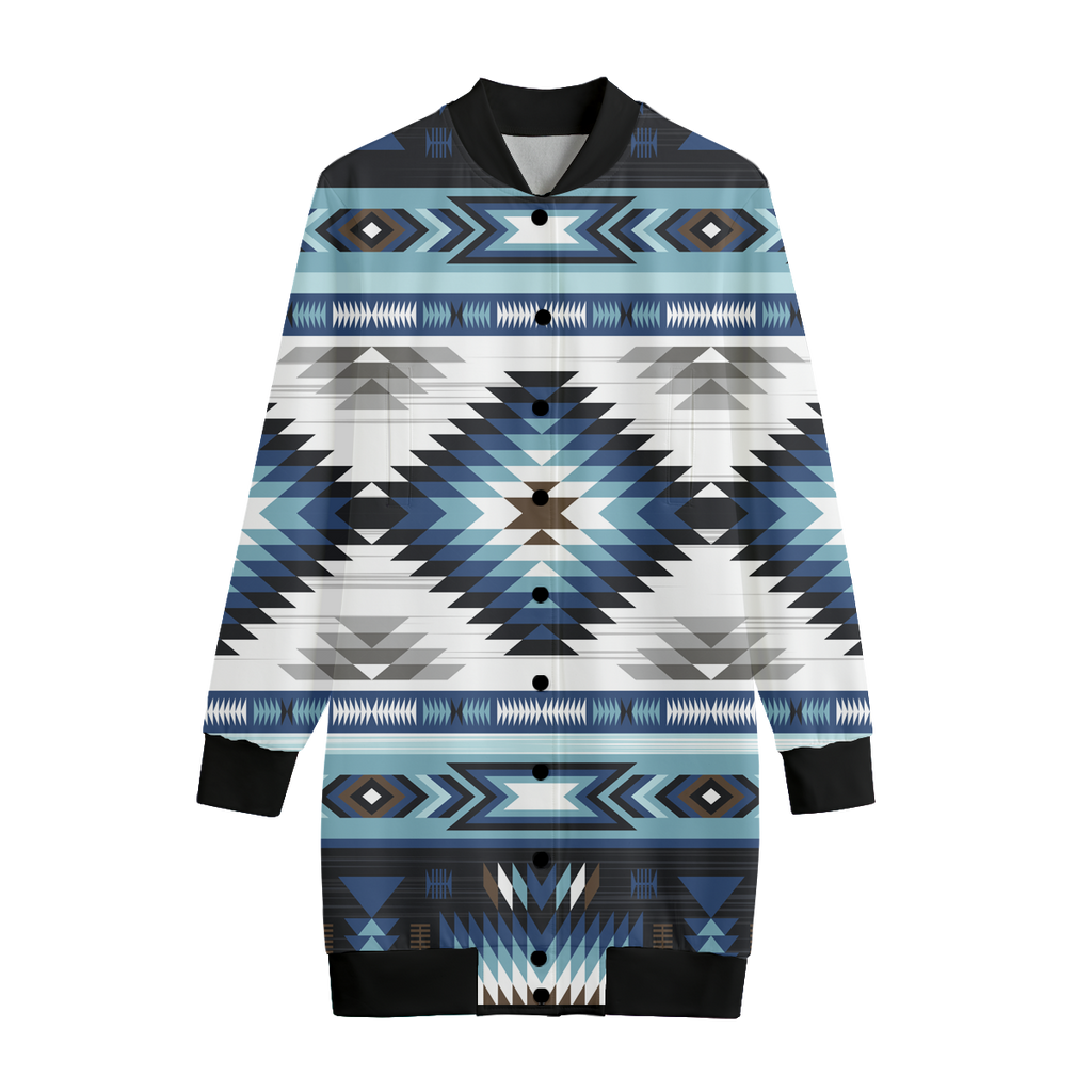 GB-NAT00528 Pattern Native  Native American Women's Long Jerseys