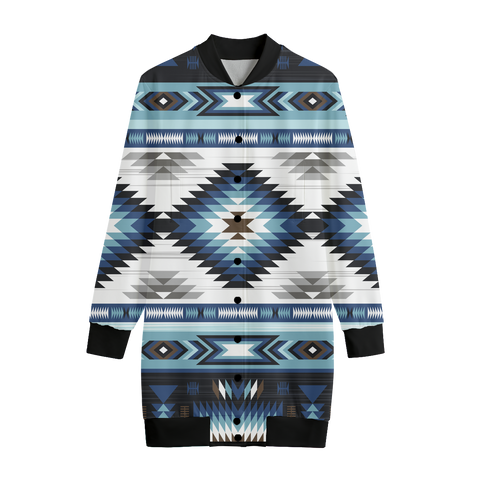 GB-NAT00528 Pattern Native  Native American Women's Long Jerseys