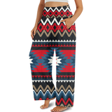 GB-NAT00529 Design Native Native Ameriacan  Women's Wide Leg Pants