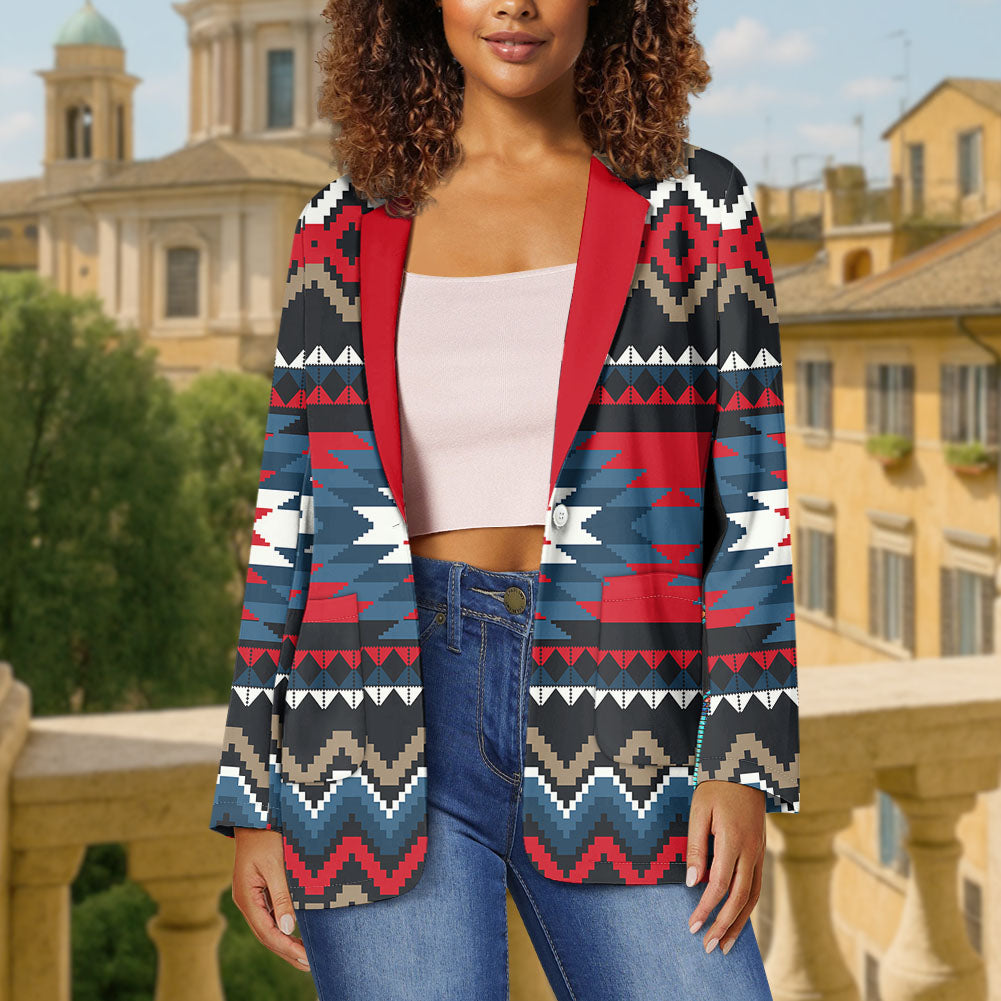 GB-NAT00529 Native American Ladies Casual Blazer