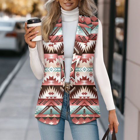 GB-NAT00540 Native American Loose Women Suit Vest