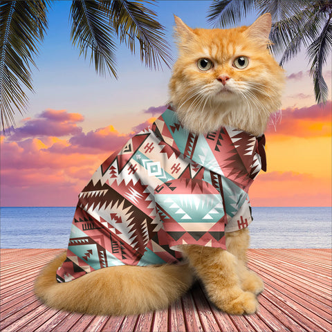 GB-NAT00540 Native American Pet Hawaiian Shirt