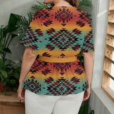 GB-NAT00541 Native American Women Wrap Blouse