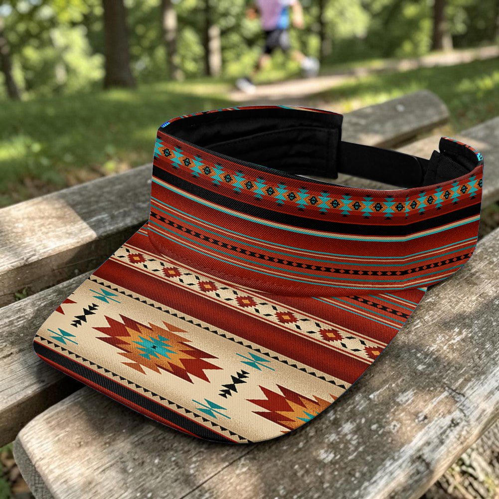 GB-NAT00559-02 Native American Unisex Sun Visor Cap