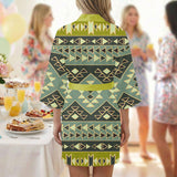 GB-NAT00570 Native American Women Satin Wedding Robe