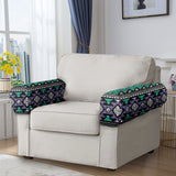 GB-NAT00578 Native American 2PCS Sofa Armrest Covers with Buttons