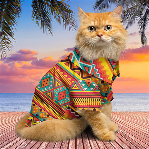 GB-NAT00591 Native American Pet Hawaiian Shirt