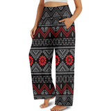 GB-NAT00595 Design Native Native Ameriacan  Women's Wide Leg Pants