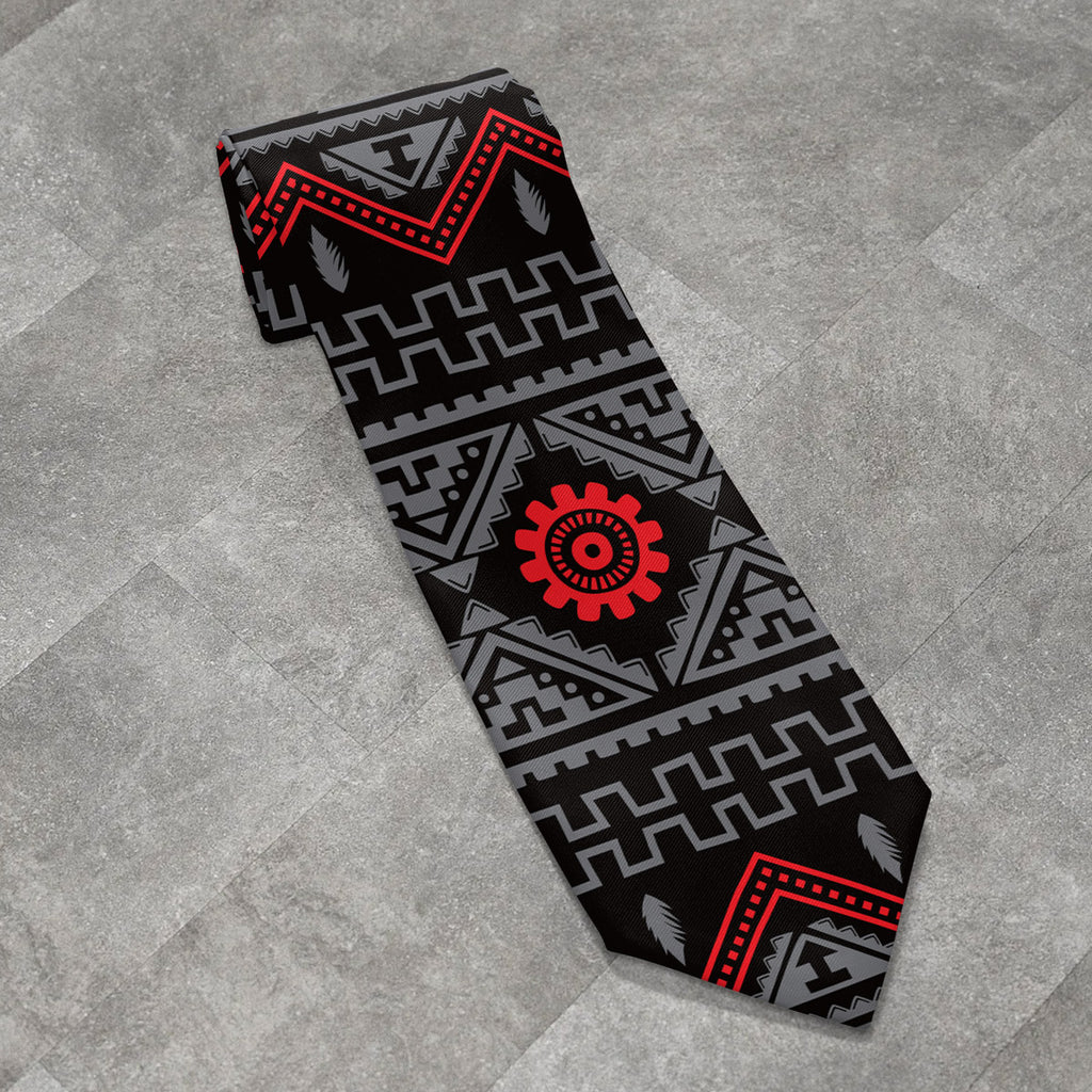 GB-NAT00595 Native American All-over Print Necktie