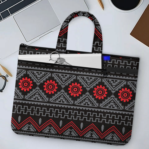 GB-NAT00595 Native American Canvas Document Bag
