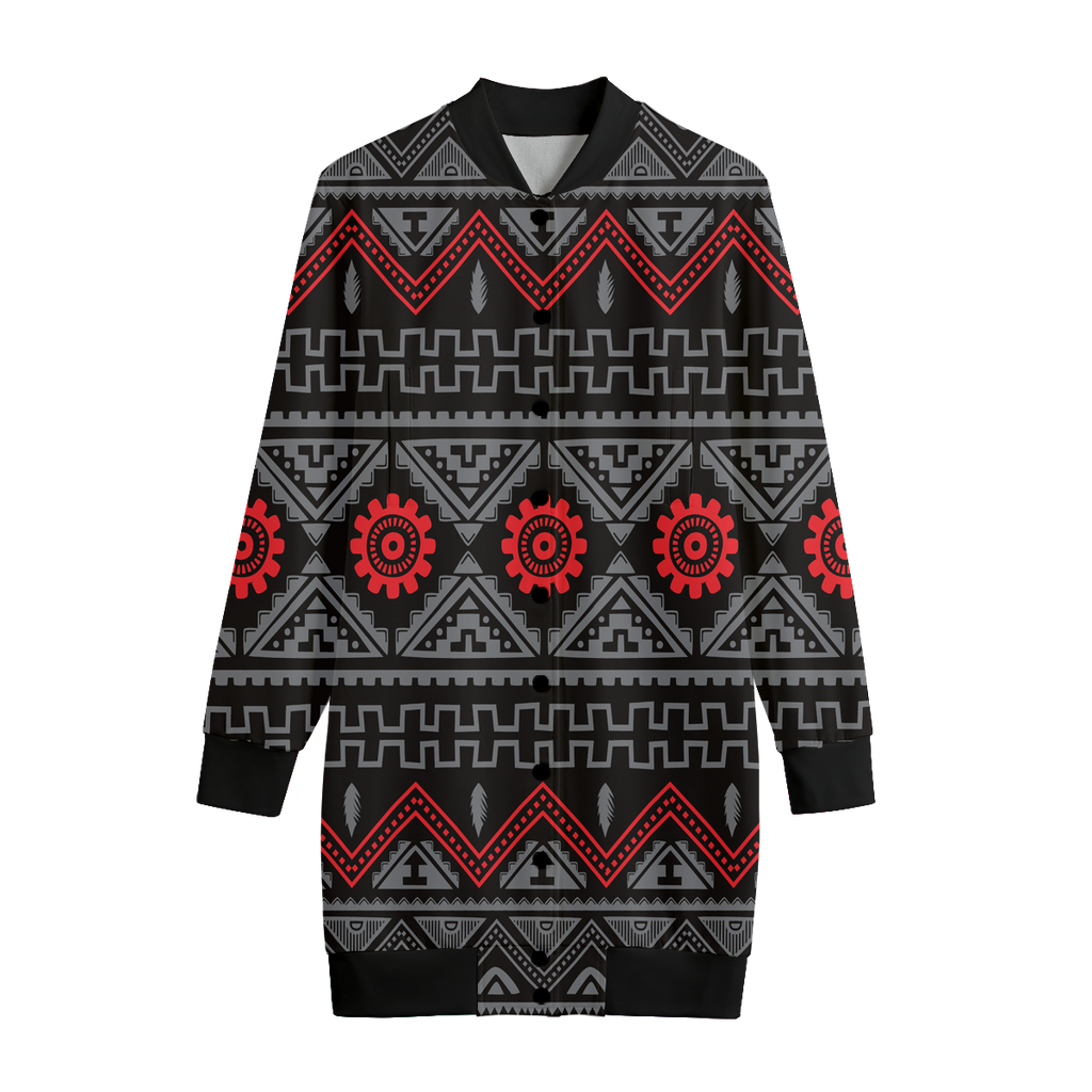 GB-NAT00595 Pattern Native American Women's Long Jerseys