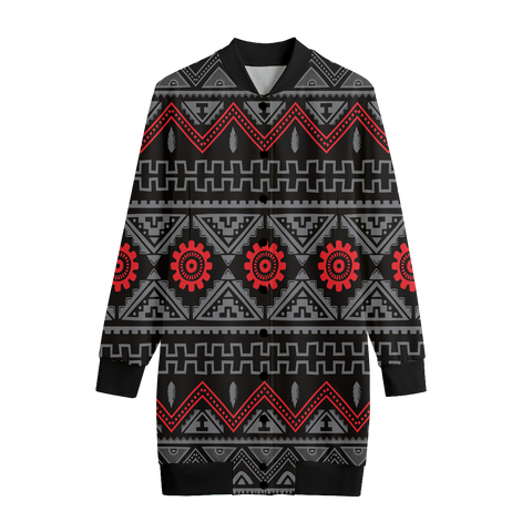 GB-NAT00595 Pattern Native American Women's Long Jerseys