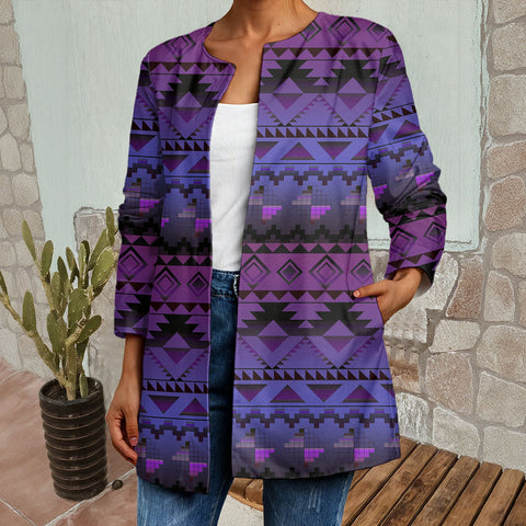 GB-NAT00601-02 Native American Women Faux Sweater Cardigan