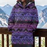GB-NAT00601-02 Native American Women Knitted Hooded Jacket