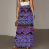 GB-NAT00601-02 Native American Women Ruffled Wide-Leg Pants