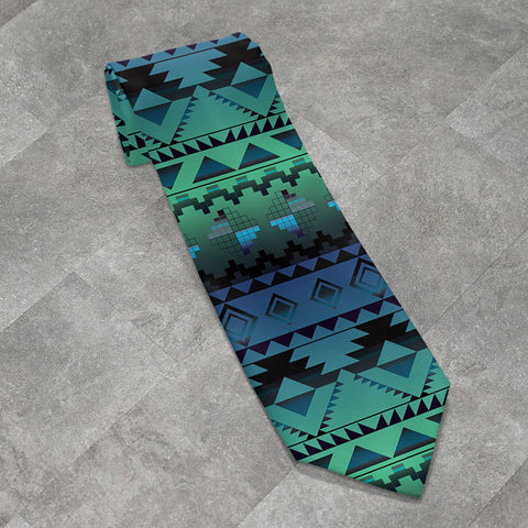 GB-NAT00601 Native American All-over Print Necktie