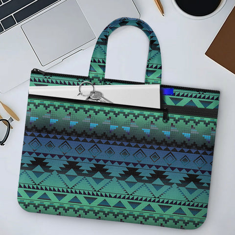GB-NAT00601 Native American Canvas Document Bag