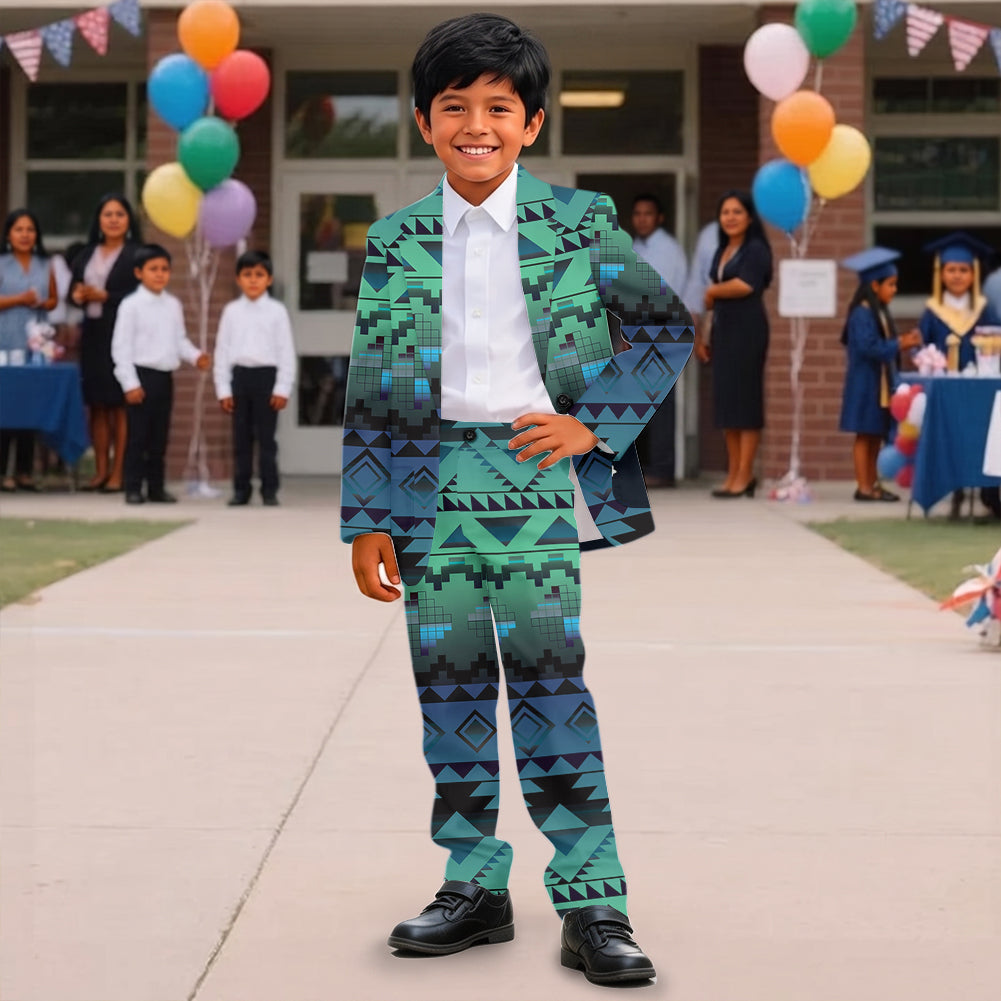 GB-NAT00601 Pattern Native American Boy's Suit