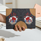GB-NAT00624-01 Native American Leather Passport Wallet