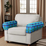 GB-NAT00625 Native American 2PCS Sofa Armrest Covers with Buttons