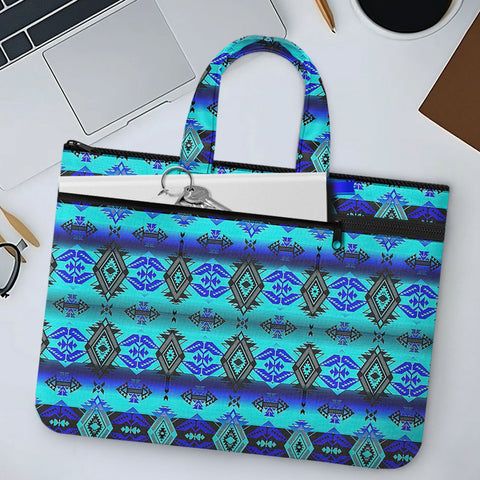 GB-NAT00625 Native American Canvas Document Bag