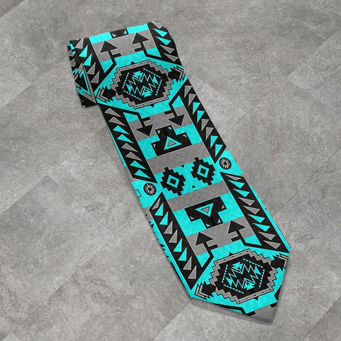 GB-NAT00626 Native American All-over Print Necktie