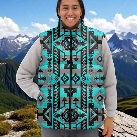GB-NAT00626 Native American Unisex Down Puffer Vest