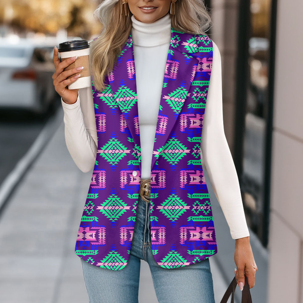 GB-NAT00628 Native American Loose Women Suit Vest