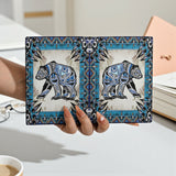 GB-NAT00632 Native American Leather Passport Wallet