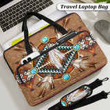 GB-NAT00640 Feather Native American Quilted Computer Bag