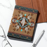 GB-NAT00640 Native American Leather Passport Wallet