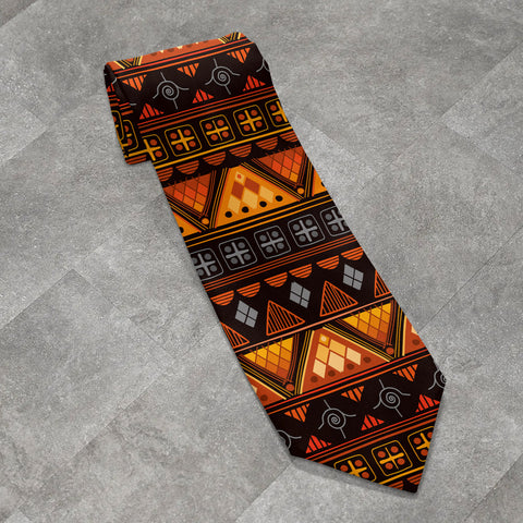 GB-NAT00644 Native American All-over Print Necktie