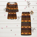 GB-NAT00644 Native American Ladies Two Piece Suit