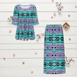GB-NAT00645 Native American Ladies Two Piece Suit