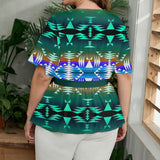 GB-NAT00654 Native American Women Wrap Blouse