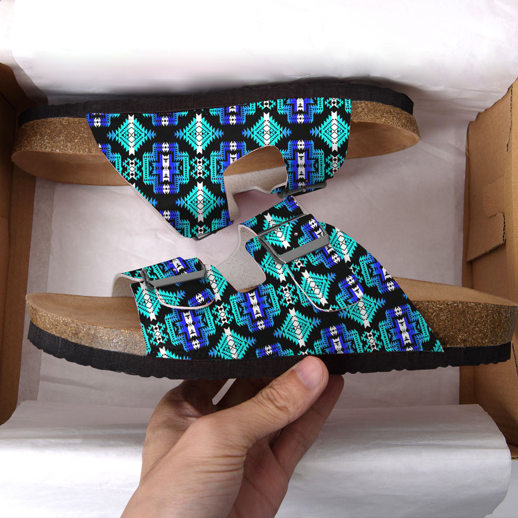 GB-NAT00656-02 Native American Classic Double-Strap Sandals
