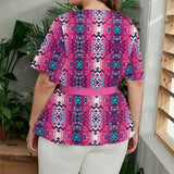 GB-NAT00673 Native American Women Wrap Blouse