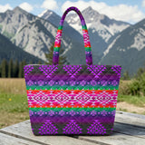 GB-NAT00680-04 Native American Quilted Shoulder Tote Bag