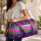 GB-NAT00680-04 Native American Quilted Travel Bag with Adjustable Strap