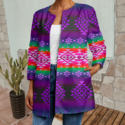 GB-NAT00680-04 Native American Women Faux Sweater Cardigan