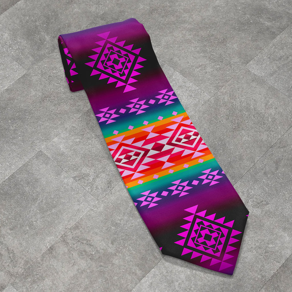 GB-NAT00680 Native American All-over Print Necktie