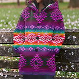 GB-NAT00680 Native American Women Knitted Hooded Jacket