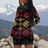GB-NAT00684B Native American Jacket Dress