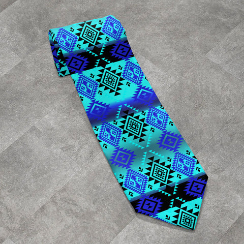 GB-NAT00688 Native American All-over Print Necktie