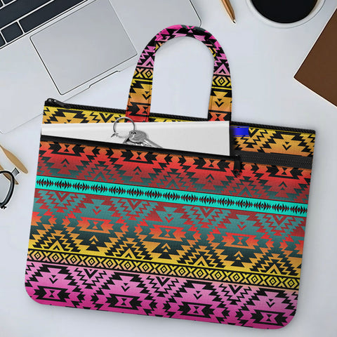 GB-NAT00689 Native American Canvas Document Bag