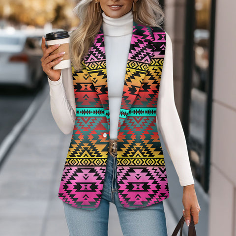 GB-NAT00689 Native American Loose Women Suit Vest