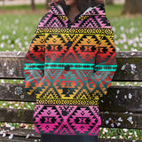 GB-NAT00689 Native American Women Knitted Hooded Jacket