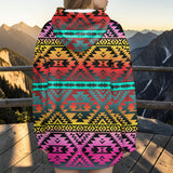 GB-NAT00689 Native American Women Knitted Hooded Jacket