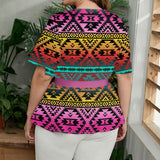 GB-NAT00689 Native American Women Wrap Blouse